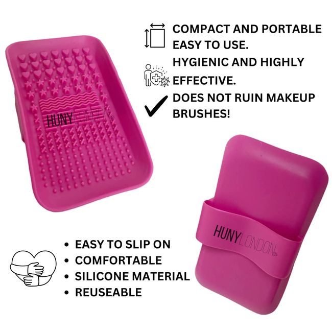 Makeup Brush Cleaner Mat - Silicone Makeup Brush Cleaning Mat, Portable  Makeup Brush Cleaning Pad