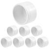 SDTC Tech 8-Pack 3/4 Inch PVC External End Caps Furniture Grade Pipe Plug Socket Fitting