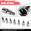 16 Pcs Chrome Vanadium Steel Internal & External Torx Socket Set w/Carrying Case