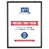 Portable Snap Poster Frame 1" Aluminum Front Loading Wall Mount 36x48 Black