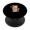 Pirate cat with eye patch PopSockets Swappable PopGrip