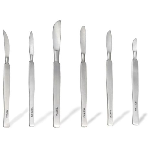 Callus Scraper Feet 6-Piece Set Dull Scalpels Professional Cream Scraper Spatula Stainless Steel Callus Remover Foot Care Scraper for Gentle Removal of Callus for Pedicure Callus Removal
