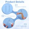 AHANDMAKER 2Pcs Flying Miniatures Combat Riser Acrylic Flight Stands DND Flying Platforms Flyer Risers for Tabletop Games Clear Flight Base with Peg