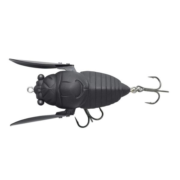 TIEMCO Cicader Jumbo Dead Throw #135 Bone Matte Black 60mm