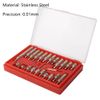 22 Pcs Digital Dial Indicator Points Set, Digital Indicator End Tip Point Set 0.01mm Dial and Electronic Indicator Point Set for Dial Gauge
