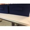 1 Box Collapsible Storage Bins Half-Size By Mainstays Stadium Blue 8 Units!