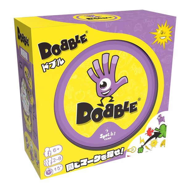 Hobby Japan Dobble (2023 New Edition) Japanese Version (2-8 People, 15 Minutes, For 6 Years Old and Older) Board Game