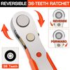 Magnetic Right Angle Screwdriver Hex Forward & Reverse Ratchet Wrench +10 Bits