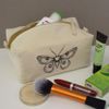 'Gothic Moth' Canvas Wash Bag/Makeup Case (CS00043785)