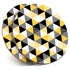 Destination Vinyl ltd 2 x MDF Glossy Top Coasters Round - Geometric Mosaic Pattern 3295