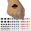 Rain Cloud Solid Temporary Tattoo Water Resistant Fake Body Art Set Collection - Light Pink (One Sheet)