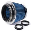 BLUE 3"/3.5"/4" High Flow Inlet Dry Air Filter Cold Air Intake Cone Replacement