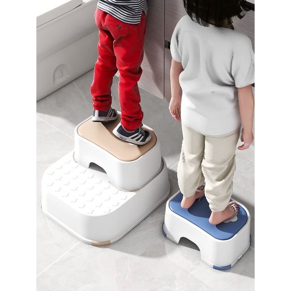 Step Stool Kids Foot Step Up - Sturdy Strong Anti Slip Toddlers Potty Training Kids stool (Purple/White)