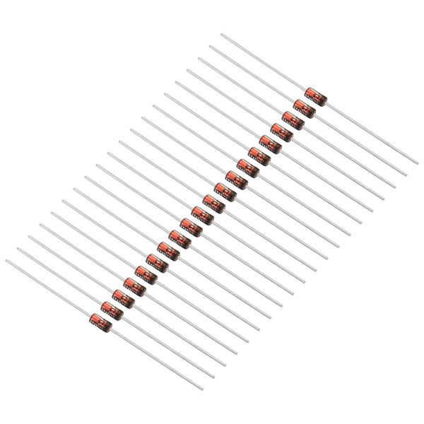 PATIKIL Zener Diodes 20 Pcs 0.5W Zener Diodes Assortment 2V DO-35 for Production Experiments