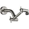 Brushed Nickel Shower Extender Arm, Height & Angle Adjustable with Unique Loc...