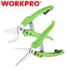 WORKPRO 2PCS Garden Pruning Shear 8.5" Straight Blade Scissor & 8" Bypass Pruner
