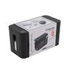 Bluelounge CableBox Mini Cable Management with Small Surge Protector, Black (CBM-BL)
