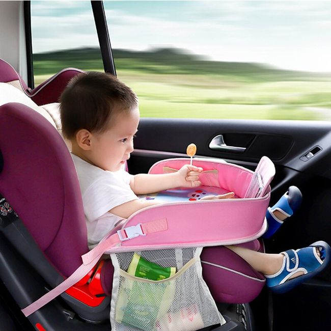 Kids Car Seat Travel Tray - Activity Tray Table For Toddler - Baby Travel  Desk