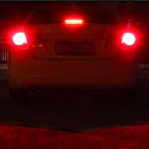 Alla Lighting BAY15D 7518 1157 LED Strobe Brake Lights Bulbs Xtreme Super Bright Red Flashing Stop Lamps Replacement 2057 3496 1154 1034