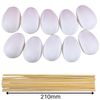 Plastic Hollow Eggs On Sticks White Easter Eggs to Decorate for Children - 10 Easter Crafts Hollow Eggs & Sticks for Easter Decorations Great for Marbling