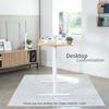 VIVO White Electric Single Motor Stand Up Height Adjustable Desk Frame