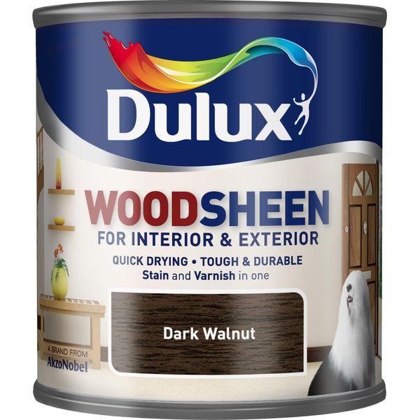 Quick Drying Interior/Exterior Woodsheen DARK WALNUT 250ML by Dulux