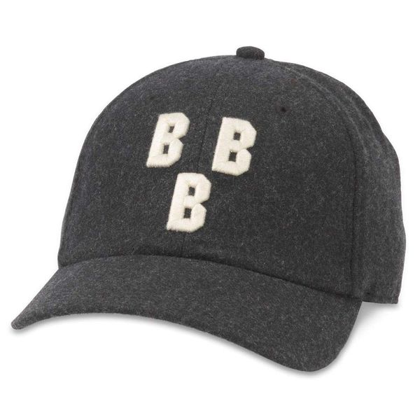 AMERICAN NEEDLE Archive Legend Birmingham Black Barons Vintage Baseball Negro League Buckle Strap Dad Hat (21005A-BBB-BLK)