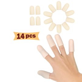 20 Pieces Gel Finger Cover, Silicone Finger Cots, Finger Protector for  Women and Men, Great for Trigger Finger, Finger Cracking, Finger Arthritis