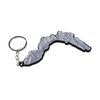 Generico Liguria Italy 3D Topographic Keyring, Gray-black, One size