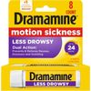 Motion Sickness Relief Less Drowsey Formula, 8 Count