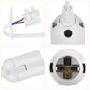 AUAUY 10 Pack E27 Renovation Socket, Lamp Holder with Cable, Construction Site Socket E27 + VDE Voltage Tester, E27 Lamp Socket with Plug-in Clamp, E27 Replacement Construction Lamp Socket, White