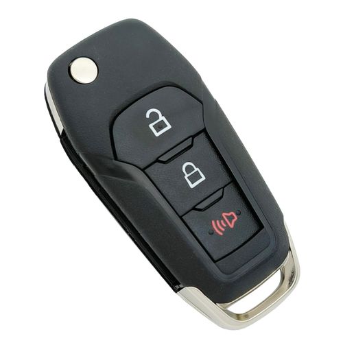 Key Fob Shell Case Replacement Fits for Ford F-150 F-250 F-350 2015 2016 2017 2018 2019 2020 2022 Explorer F-350 F-450 Ranger Ecosport Bronco Keyless Entry Car Remote Cover N5F-A08TAA (3 Buttons A)