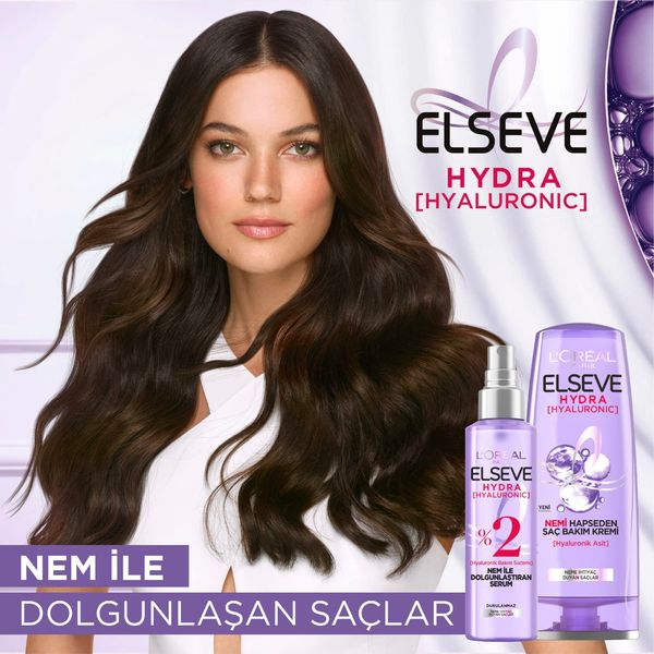 L’Oréal Paris Elseve Hydra (Hyaluronic) Nemi Hapseden Saç Bakım Kremi (390 ml)