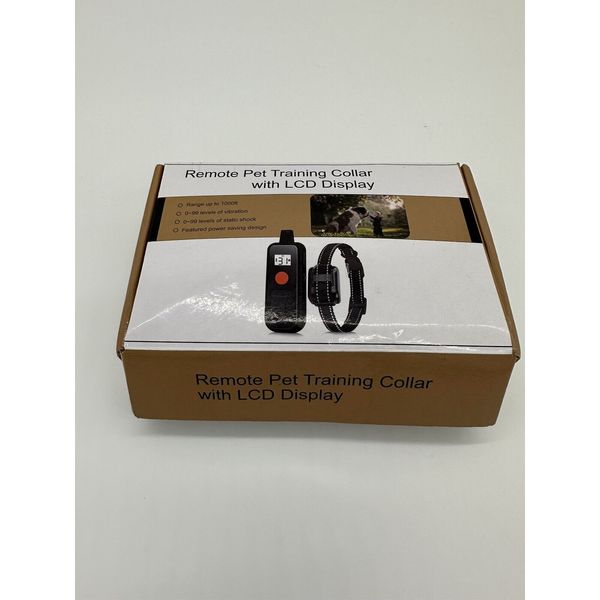 Dog Rechargeable Shock Pet Training Collar Remote Control Lcd  1000 Yards.