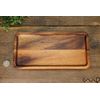 redchocol8® Handmade Wooden Rectangular Plate Tray Natural Brown Dining Centrepiece Oblong Trinket