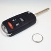 RI-KEY SECURITY Flip Key Modified Case Shell for Jeep Grand Cherokee 2005-2007 Remote Key 4 Buttons 3B