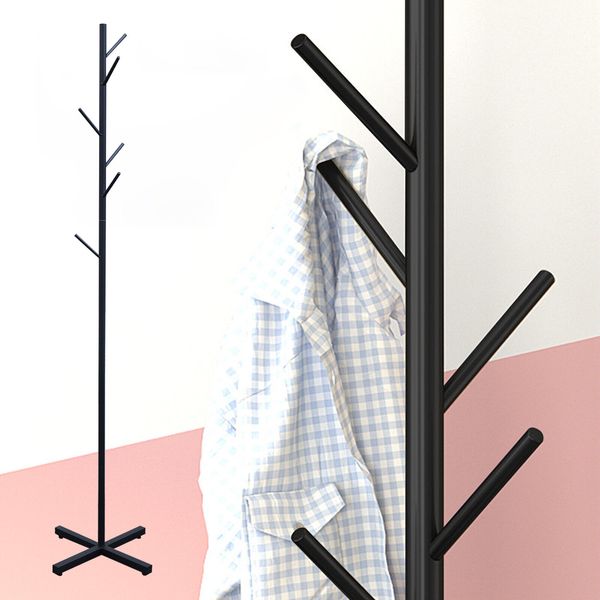 7 Hooks Coat Rack Hat Stand Tree Clothes Hanger Holder Metal Organizer Rack Home