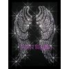 LARGE Angel Wings Rhinestone Iron on Transfer Bling Hot