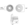 Qty 12 Horizontal Blinds Bottom Rail Ladder Cord Button Plug 9/32", 1/2", 3/4" (9/32")