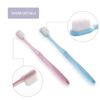 DI QIU REN Extra Soft Toothbrush for Sensitive Gums, Manual Toothbrush with 8 Tubes of 10000 Soft Floss Bristle for Gum Care, Protect Fragile Gums Good Cleaning Effect (Blue & Pink)