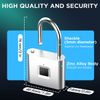 Waterproof Fingerprint Padlock Keyless Lock Rechargeable Smart Lock Gym Locker
