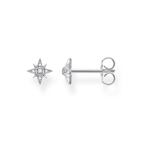 Thomas Sabo Single Stud Earrings Star 925 Sterling Silver H2144, Sterling Silver, Not applicable