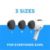Foam Masters Memory Foam Ear Tips for Apple AirPods Pro Replacement Earbuds BLK