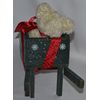 Boyds Bear Plush White Bear in Snowflake Wheelbarrow