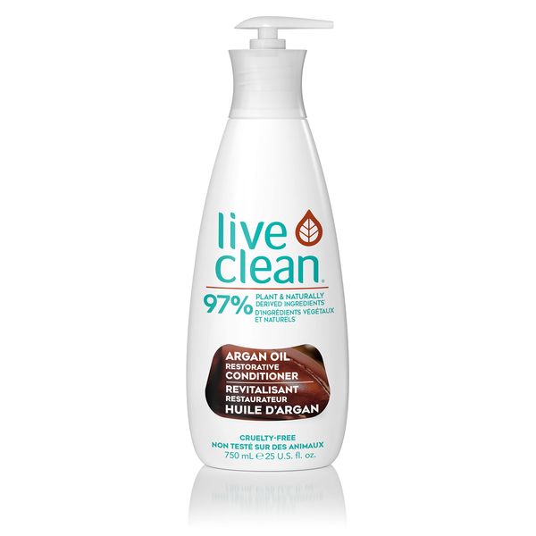 Live Clean Argan Oil Conditioner, 750-Milliliter