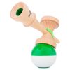 Kendama KENDAMA USA Kaizen Kendama Jet Shape Half Split Improved Kendama Half Split JET Shape (Green White)