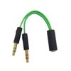 Alever Razer Earphone Audio Cable Headphone Transducer Combo Adapter Splitter Headset Microphone Suitable for Computer