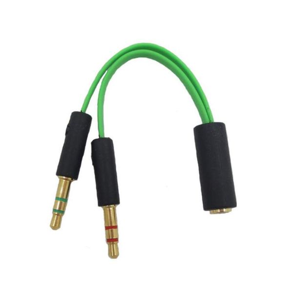 Alever Razer Earphone Audio Cable Headphone Transducer Combo Adapter Splitter Headset Microphone Suitable for Computer