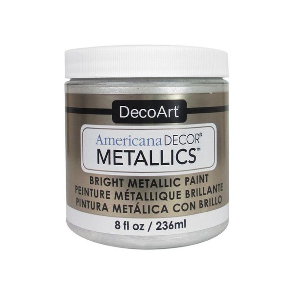 Decoart Ameri Deco MTLC Americana Decor Metallics 8oz Pearl, 1 DECADMTL-36.1