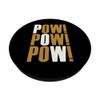 Brown POW!x3 Brown Graphic PopSockets Adhesive PopGrip